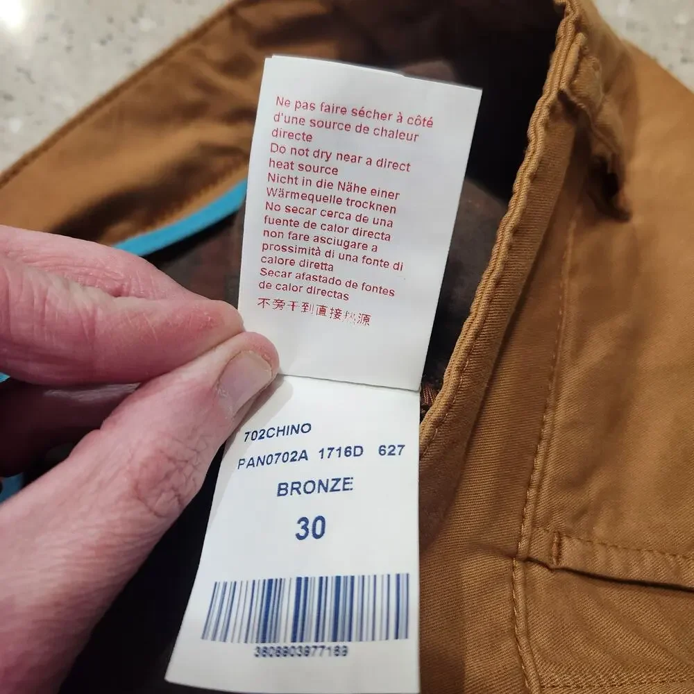 Serge‎ Blanco 702 Chino Pants 30x33 Bronze Brown Men Workwear Office Casual NEW